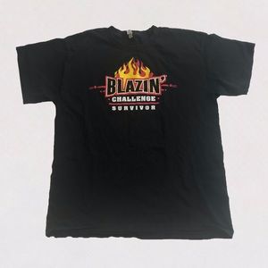 Buffalo Wild Wings Black Survivor Tee Shirt Large